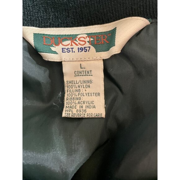 Duckster Wright-Patterson Golf Club Green Quilted Pullover Sweatshirt Mens Large - Picture 8 of 9